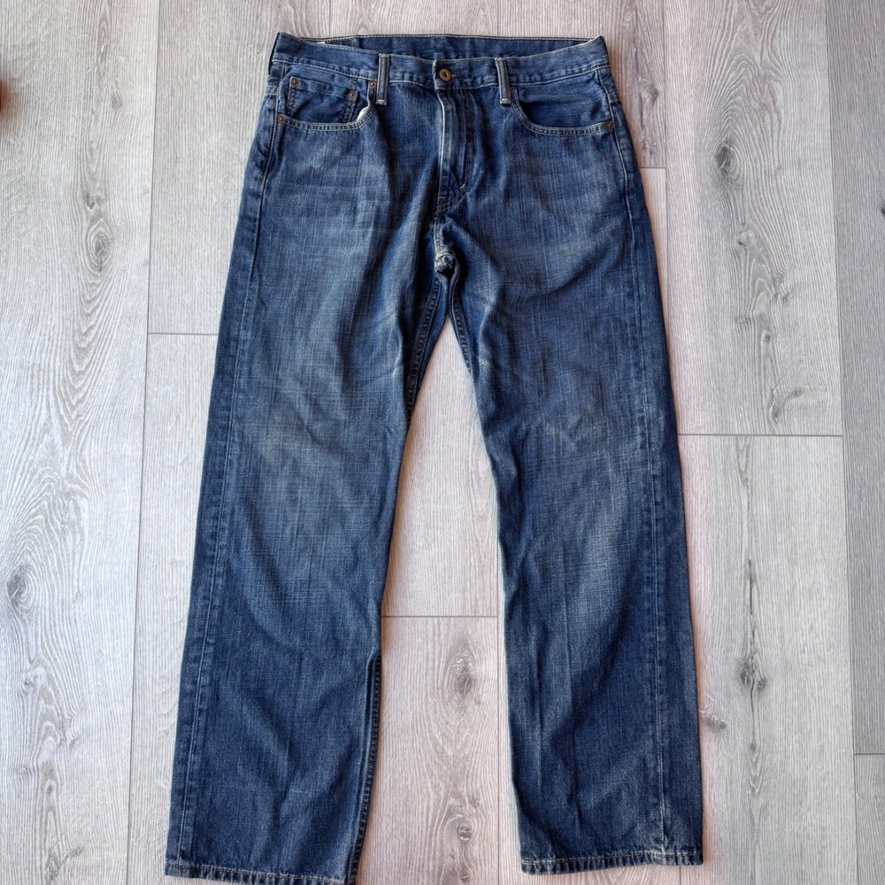 Levis 569 Loose Straight Jeans Mens 34x34 Blue Baggy Denim Skater 005690041